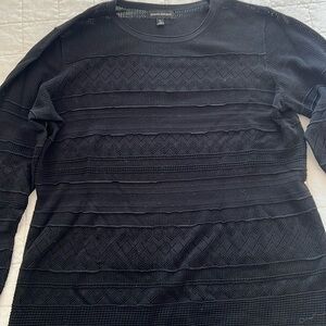 Gently loved fine knit sweater with lots of stretch